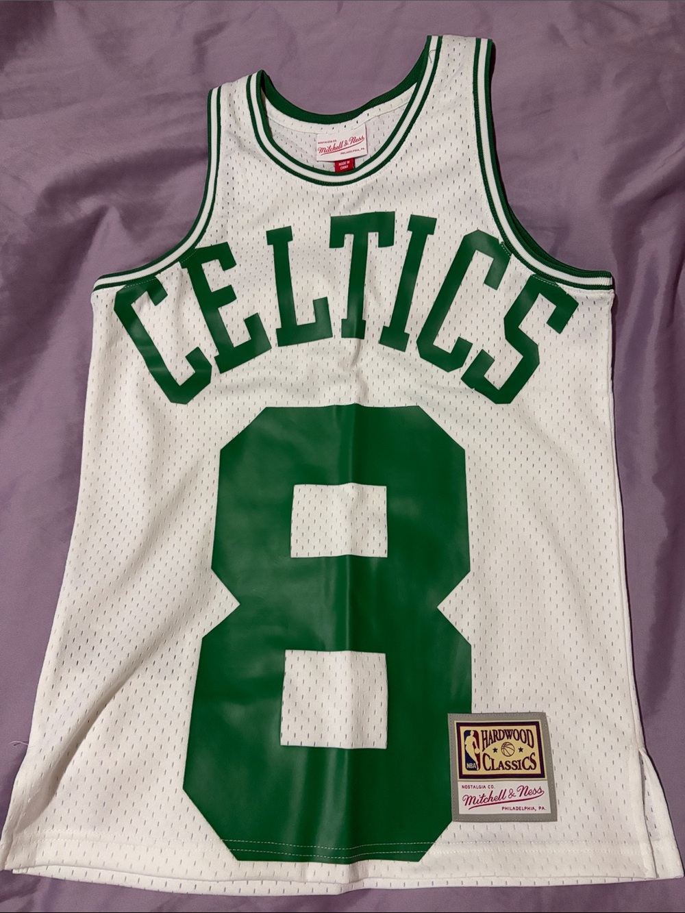 Mitchell & Ness White/Green Celtics #8 Antoine Walker Maxed Out Jersey
